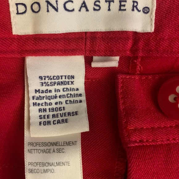 3/$30 Doncaster red pants 4P EUC - Picture 3 of 5